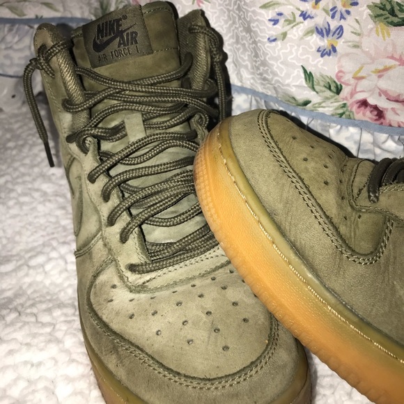 Green Suede Air Force 1st - Picture 3 of 9